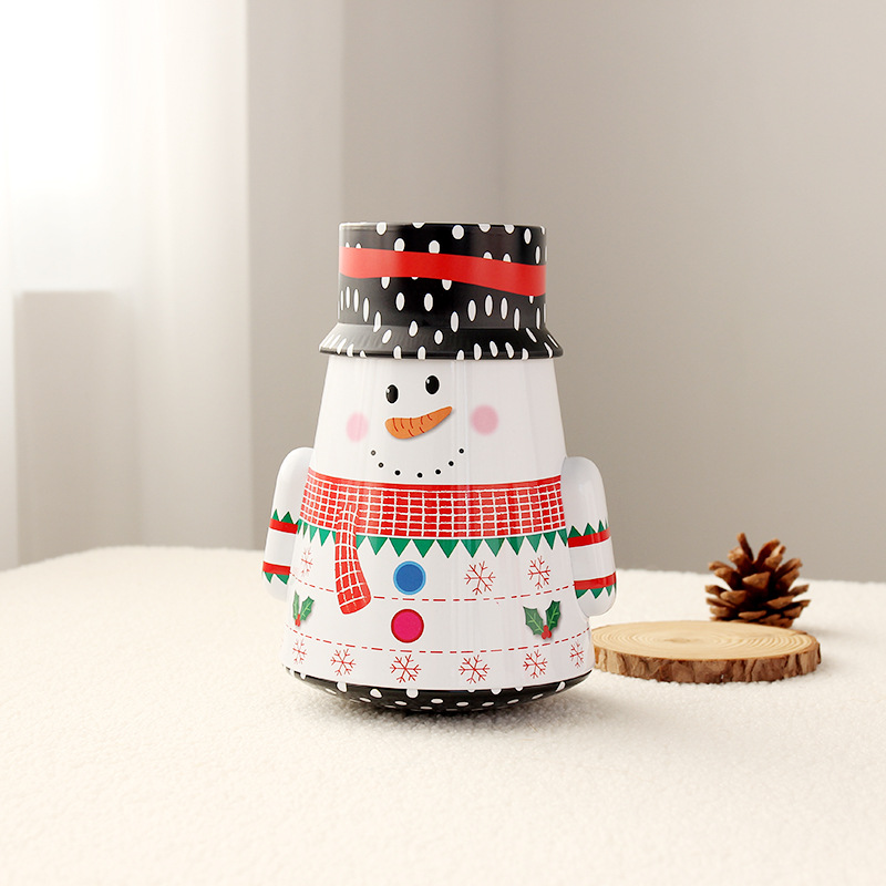 Boîte cadeau décorative de Noël à personnage basculant – six modèles