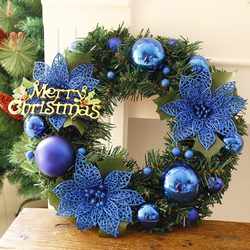 Couronne décorative de Noël – 4 coloris