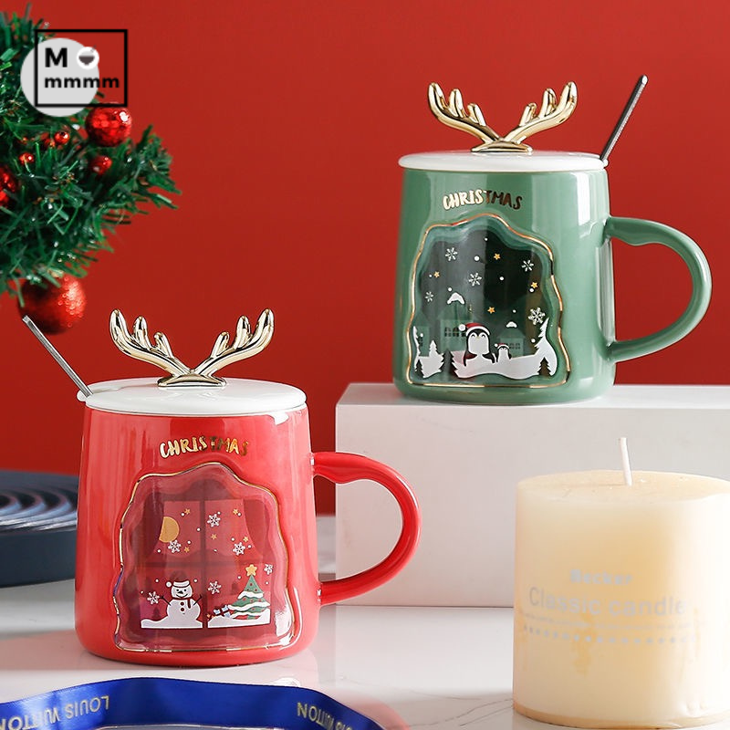 Mug de Noël en céramique – quatre couleurs
