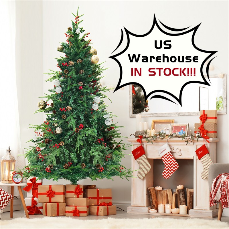 Sapin de Noël artificiel enneigé PVC