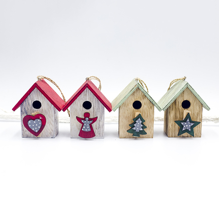 Suspensions de Noël en bois – étoile, sapin ou ange