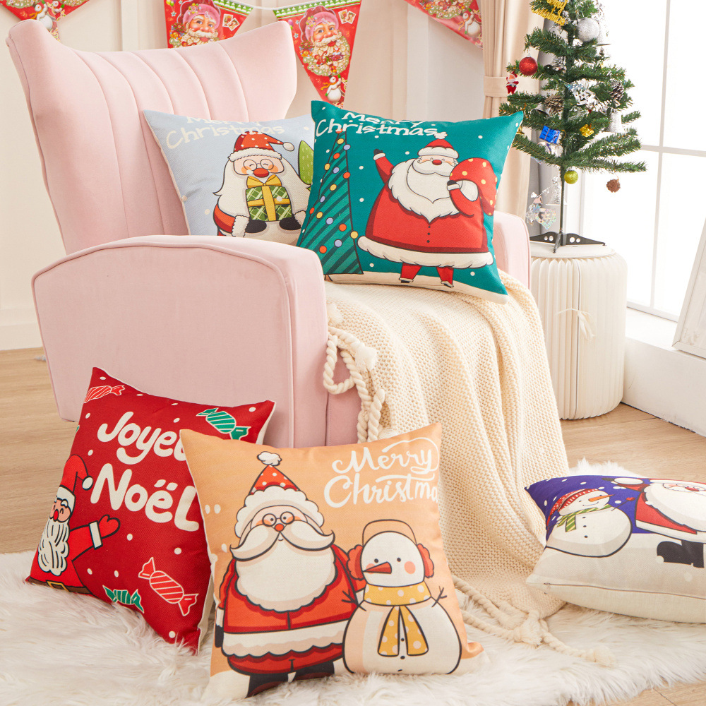 Housse de coussin de Noël pour canapé et salon