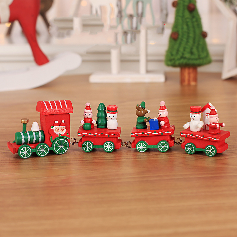Petit train en bois de Noël – cinq modèles