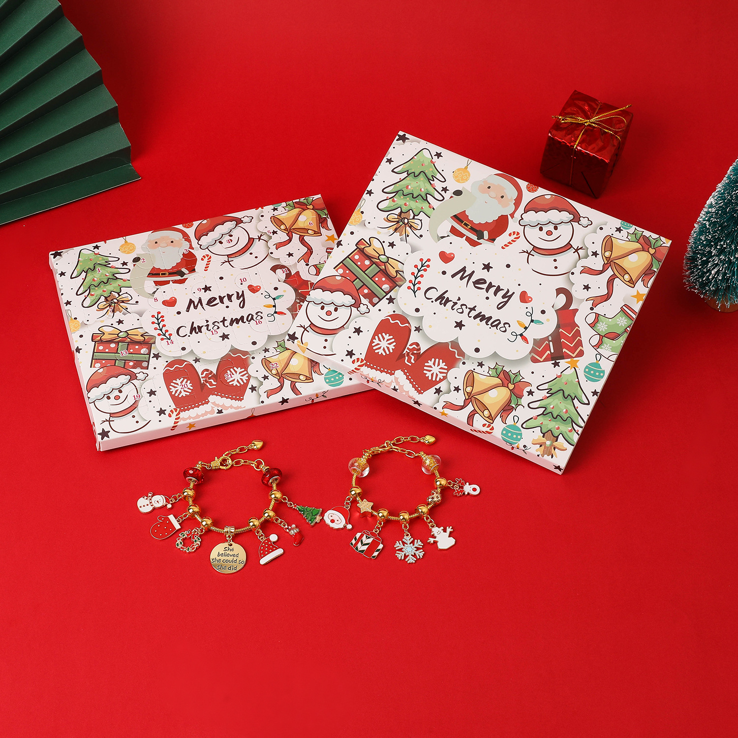 Calendrier de l’Avent bijoux à créer – 2 assortiments