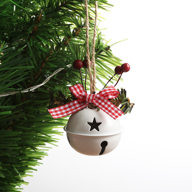 Cloche décorative de Noël à suspendre – 3 couleurs et 2 formes