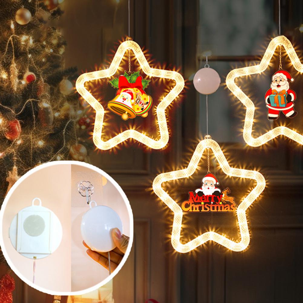 Étoile lumineuse de Noël pour fenêtre et porte