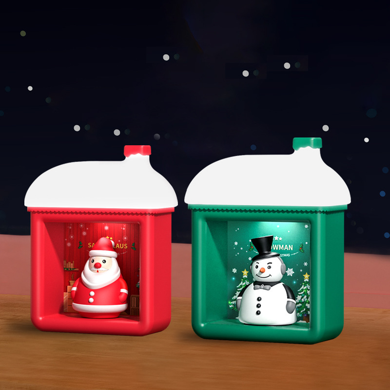 Veilleuse décorative de Noël – Père Noël ou bonhomme de neige