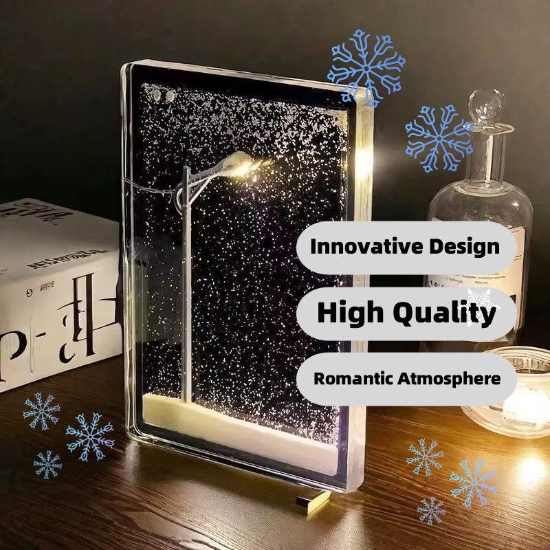 Veilleuse paysage enneigé de Noël DIY
