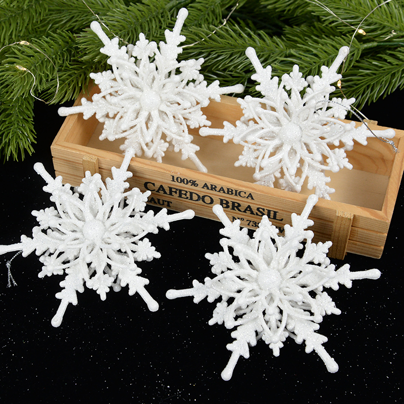 Flocon de neige 3D à suspendre 12 cm